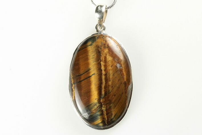 Tiger's Eye Pendant (Necklace) - Sterling Silver #192362